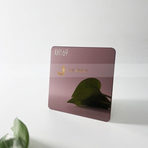 JIS Standard 201/304/316 Stainless Steel No.4 <b>Surface</b> Sheet 0.5-0.8mm Thick Purple Pink Bent <b>Plate</b> Custom Cutting Welding Wall - Product Image 5