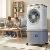 Nouveau mini-refroidisseur d'air évaporatif portable en plastique, 12 vitesses, économie d'énergie, faible bruit, à brancher pour une utilisation domestique et extérieure