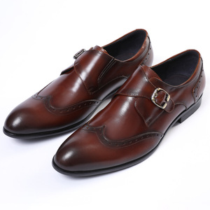 Zapatos Oxford de Cuero Auténtico con Punta en Pico, Impermeables, con Correa Ajustable y Soporte Estable para Hombre - Product Image 3