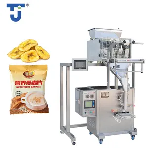 <span class=keywords><strong>Multihead</strong></span> 4 pesador lineal automático Banana Chip tuerca semilla inflado bolsa de alimentos secos bolsa de bolsita VFFS máquina de envasado de múltiples funciones - Product Image 1