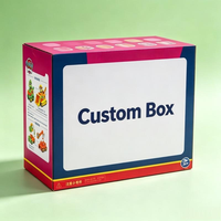 Boîte d'emballage personnalisée recyclable imprimée en quatre couleurs pour jouets, blocs de construction pour enfants, boîte en carton avec pelliculage brillant, boîte en papier personnalisée