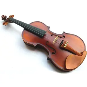 Violon professionnel fait à la main tous les instruments à cordes de violon solide avec étui et arc