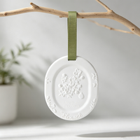 Diffuseur d'huiles essentielles en céramique parfumée à la fleur de jasmin, pierre aromatique suspendue longue durée, désodorisant pour armoire et maison