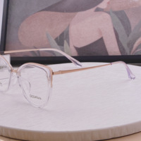 Gafas de Lectura con Montura Completa, Diseño Geométrico Moderno, Estilo Ojo de Gato, Ligeras, Unisex, para Todas las Formas de Rostro, Estilo Coreano