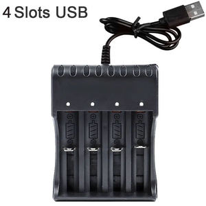 เครื่องชาร์จแบตเตอรี่ Li-ion แบบ USB ความจุสูง 1/2/4 ช่อง ชาร์จด้วยพอร์ต Type-C รองรับหลายขนาด 18650 16340 14500 สำหรับการล่าสัตว์ - Product Image 3