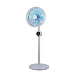 Custom oem 50w 220v home office household electric ventilador smart ac dc 14 inch plastic pedestal standing fan