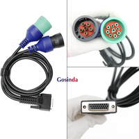 Kit Adaptador de Datos INLINE 7 Original 5299899 para Excavadora con Conectividad USB/WiFi/Bluetooth, Herramientas de Diagnóstico ECU