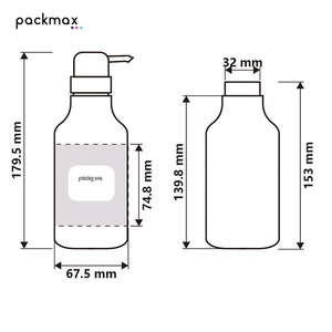 350ml PET Frosted <b>Pump</b> <b>Bottle</b> for Shampoo Shower Gel Body Lotion - Refillable Plastic <b>Dispenser</b> Container Wholesale - Product Image 3