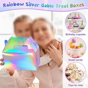 Custom Logo New Design Birthday Gift Packaging Holographic Paper Box <b>for</b> Parties and <b>Wedding</b> - Product Image 5