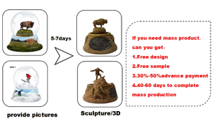 Venta al por mayor de agua personalizada bola de cristal niño niña Día de San Valentín regalo creativo caja de música faro globos de nieve - Product Image 6