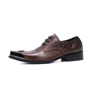 NA009 <strong>Men's</strong> Handmade Leather Oxfords <strong>s</strong> Black Casual Flats Metal Lace <strong>Espadrilles</strong> Customized Wedding Slip-On Boots Solid - Product Image 5