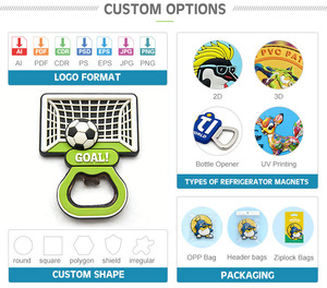 Décapsuleur Souvenir Magnétique Personnalisé en PVC avec Logo Sportif de Football <span class=keywords><strong>3D</strong></span> Mignon – Prix de Gros - Product Image 4