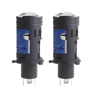 Accesorios para Auto y Moto, Lente de Proyector LED Mini H4 de 65W, Actualización de Faros Delanteros para Sistema de Iluminación de Auto y Moto, 5500K - Product Image 1