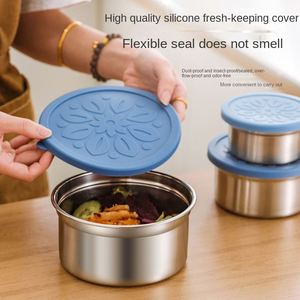 Custom Food Grade Refrigerator Storage Frozen Sub-Packaging Food Sealed Thickened Stainless Steel Preservation Box <b>Lunch</b> Box - Product Image 4