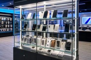 Vitrina de Exhibición para Teléfonos Celulares con Iluminación LED, para Tiendas de Telefonía Móvil - Product Image 2