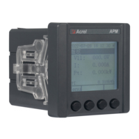 Medidor de Energía Trifásico de CA Acrel APM520/CE con Comunicación Ethernet y Protocolo Modbus-TCP para Montaje en Panel