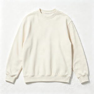 เสื้อสเวตเชิ้ตคอกลมสีดำสำหรับผู้ชาย ทรงปกติ ผ้าฝ้าย แขนยาว ถักทอ สีพื้น สวมใส่สบายๆ สำหรับฤดูใบไม้ร่วง - Product Image 4