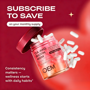 แคปซูลไบโอติน OEM ODM 90 เม็ด พร้อม MSM กรดไฮยาลูโรนิก ซิงค์ วิตามินซี ดี3 เค2 อาหารเสริม - Product Image 6