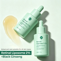 Serum Retinal Label Pribadi Grosir Perawatan Kulit Korea Anti Penuaan Perawatan Kerutan 0.2% Retinaldehyde Serum Wajah Malam OEM/ODM