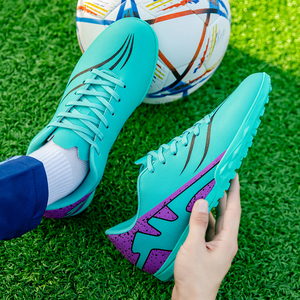 Scarpe da calcio Unisex di fascia alta per Futsal in erba naturale vera fodera in rete superiore in PU suola in gomma Design sportivo autunno inverno - Product Image 2