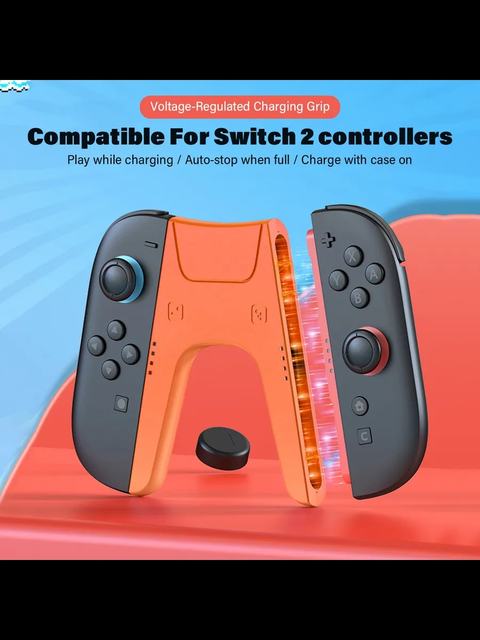 Charging Grip for Nintendo Switch / OLED Model Handle Grip Stand Support Joy-Con Gaming Accessories