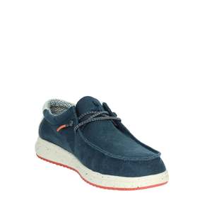 รองเท้าโลฟเฟอร์ผ้าใบลำลองสำหรับผู้ชาย Pitas Uomo Slip On Nias Blu - Product Image 5