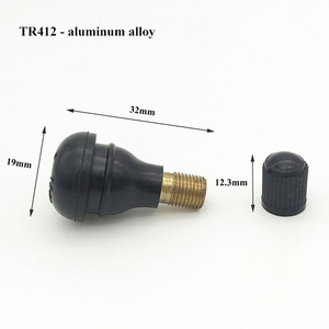 Sanzhaoda Fabricant Grossiste Alliage d'aluminium Noir Pneu tubeless TR412 100% testé pour la tenue à l'épreuve des fuites Haute Qualité Force de traction 600-700N - Product Image 3