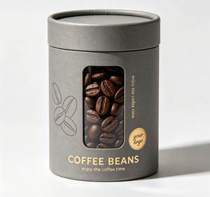 บรรจุภัณฑ์กาแฟแบบย่อยสลายได้ทางชีวภาพเกรดอาหาร OEM สำหรับเมล็ดกาแฟ บรรจุในหลอดกระดาษพร้อมหน้าต่างมองเห็นได้ บรรจุภัณฑ์กล่องกระดาษหรูหราเป็นมิตรกับสิ่งแวดล้อม - Product Image 3