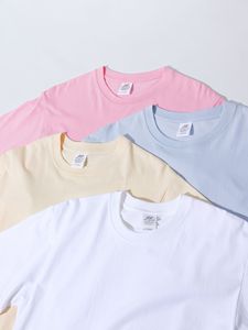 T-shirts pour femmes et hommes en coton 100% de haute qualité, 230 g, impression sérigraphique personnalisée, col rond, bleu lac, t-shirt uni pour hommes - Product Image 3