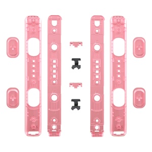Coque de remplacement DIY rose cerise transparente, sangle de poignet personnalisée, boutons pour Nintendo Switch et Switch OLED - Product Image 2