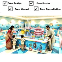 Table de jeu aquatique pour enfants sur le thème de l'espace, équipement de jeu hydraulique éducatif, certifié CE pour aire de jeux intérieure