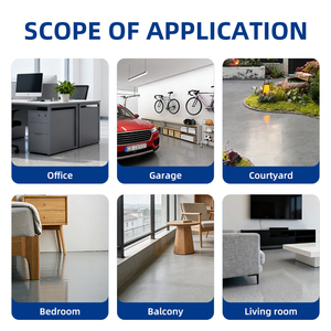 Revestimiento de Piso Epóxico Autonivelante para Uso Doméstico, con Arena de Color, Efecto Mármol, Antideslizante, Anticorrosivo y Resistente al Desgaste - Product Image 5