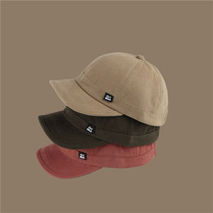 Topi lidah bebek bertepi pendek, topi bisbol Jepang musim semi musim gugur melengkung pendek bertepi - Product Image 2