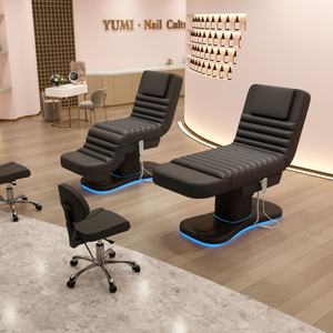 Lit de salon pliable en PU moderne et luxueux, thérapie électrique cosmétique pour salon de beauté, spa médical, atelier d'esthétique - Product Image 1