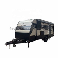 Meilleurs prix pour des caravanes de camping mobiles de luxe avec cuisine Thetford, en aluminium, semi-tout-terrain, 16 pieds, à essieu simple, pour les familles, pour les grands voyages en plein air