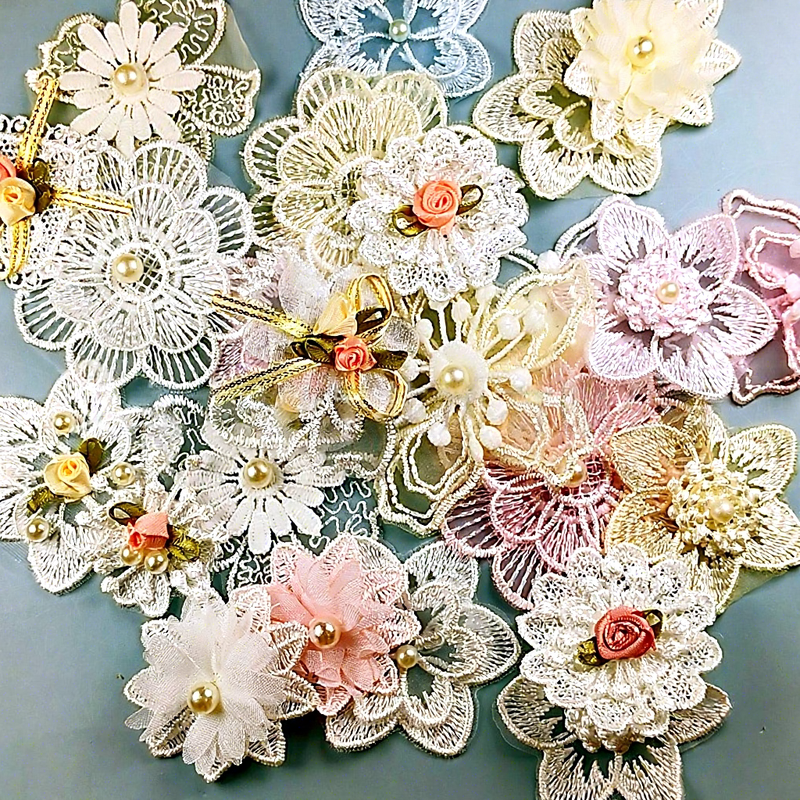 2CM Luxury Embroidery Lace New Flower