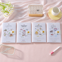 Carnet A5 avec couverture en PVC, fermeture magnétique, 76 feuilles, 80 g/m², pour recettes de desserts et dessins de gâteaux, ligné, papeterie étudiante, vente en gros