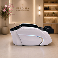 Fauteuil de lavage capillaire électrique professionnel avec massage du dos et hydrothérapie pour salon de beauté