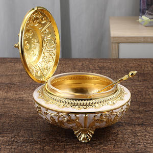 Tarro de especias grande de lujo europeo con tapa abatible, estilo árabe/oriental, para almacenamiento de azúcar y especias en la cocina. - Product Image 1