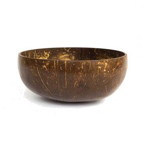 Indische Kokosnuss-Servierschale Natürliche Kokosnussholzschale Handgefertigte <span class=keywords><strong>Rohe</strong></span> Kokosnuss-Schale DIY Farbige Schale - Product Image 1