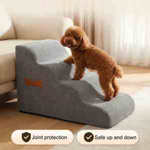 Pet Stairs <b>Dog</b> Ramp Foam Climbing Steps for High <b>Bed</b> <b>Sofa</b> Small <b>Dogs</b> Puppy Non-Slip Wholesale Factory Vendor Bulk - Product Image 3