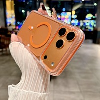 Coque transparente intégrale 360° en PC avec protection d'écran, étanche et anti-traces de doigts, emballage en sac OPP inclus pour