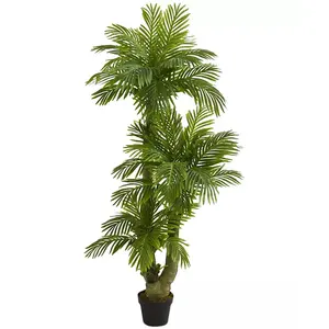 Plantas sintéticas artificiais para jardim casa ornamentos decoração verde ao ar livre 140cm-180cm tipo palmeira