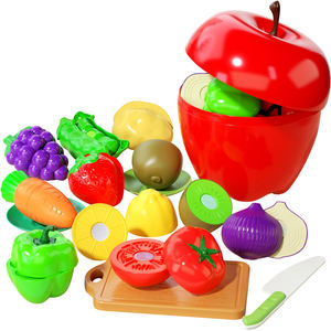 Giocattoli da Cucina Divertenti per Tagliare Frutta e Verdura, Set Gioco di Ruolo con Cibo Finto, Giocattoli Educativi per Bambini - Product Image 1