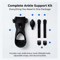 Orthèse de cheville réglable avec support triangulaire confortable pour un ajustement efficace de la cheville et fermeture à lacets