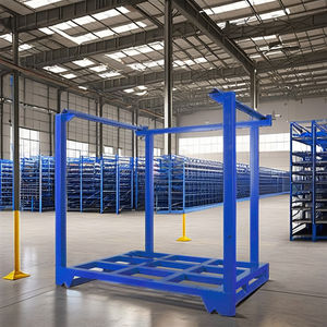 Cages de stockage en acier CASE CARTER pliables lourdes conteneur de Paletainer stockage empilable de palettes en acier - Product Image 1