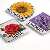 Magnets de réfrigérateur en métal personnalisés pour animaux de compagnie, impression par transfert thermique, directement de l'usine, pour cadeaux personnalisés, décoration intérieure, tourisme