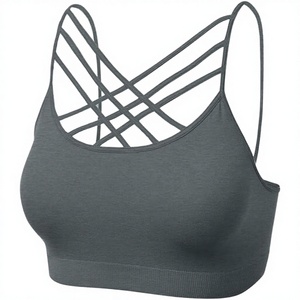 Sujetador Deportivo de Yoga para Mujer, Transpirable, Ecológico, de Color Sólido, con Tirantes Cruzados y Cuello Cuadrado, de Alta Sujeción, para Entrenamiento en el Gimnasio - Product Image 3