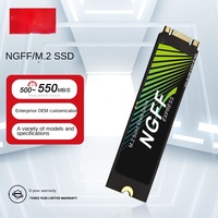 Unidad de Estado Sólido Interna M.2 NGFF SATA SSD de 128G 256G 512G 1TB para Actualización de PC y Laptop