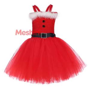 Disfraz de Mamá Noel para Niñas, Vestido de Tutú Navideño, Disfraces Navideños para Niños, Vestidos de Princesa Reno, Ropa de Año Nuevo para Niños - Product Image 2